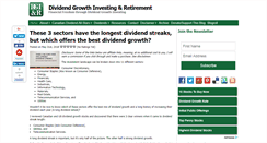 Desktop Screenshot of dividendgrowthinvestingandretirement.com